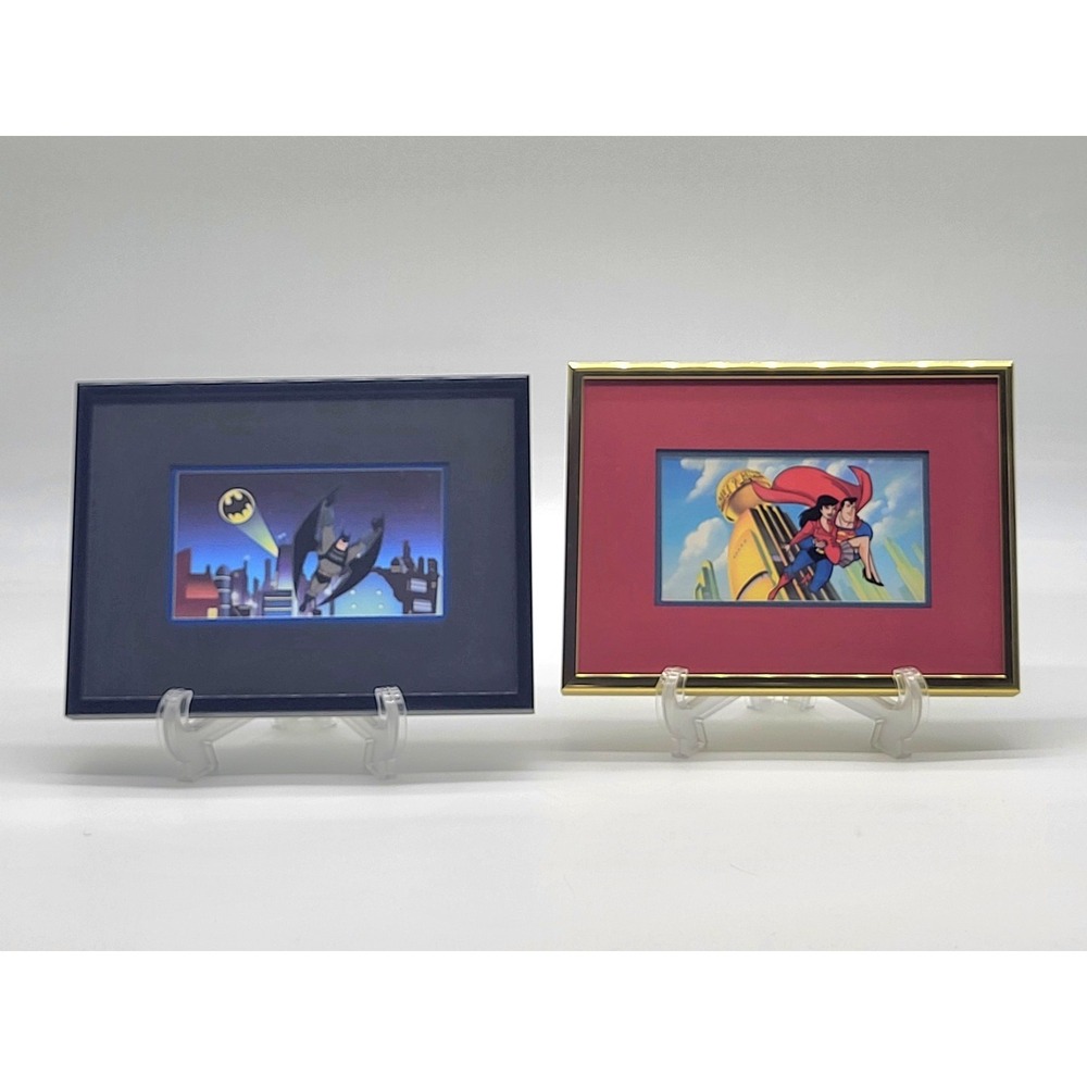 2005 Clampett Studio Batman & Superman Animated Series Collectible Litho Cels